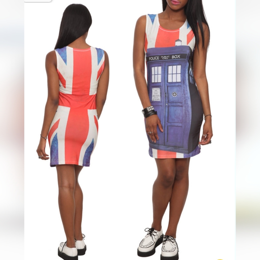 Doctor Who Her Universe TARDIS Union Jack Dress